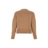 Amiparis Ss21 Yadan Style Heart Logo Round Neck Pullover Sweater Women sweater Light-Brown E21FK009016-250