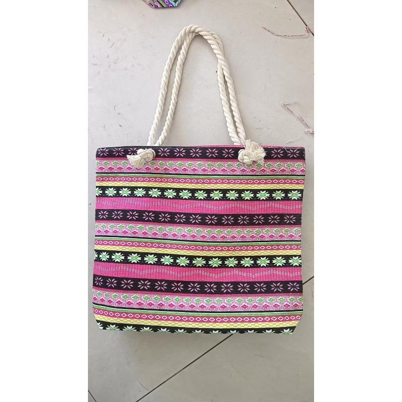 Large Capacity Canvas Bag Women's Shoulder Bag Going Out To Work Shopping Commuting Large Bag Embroidered Canvas Tote Bag