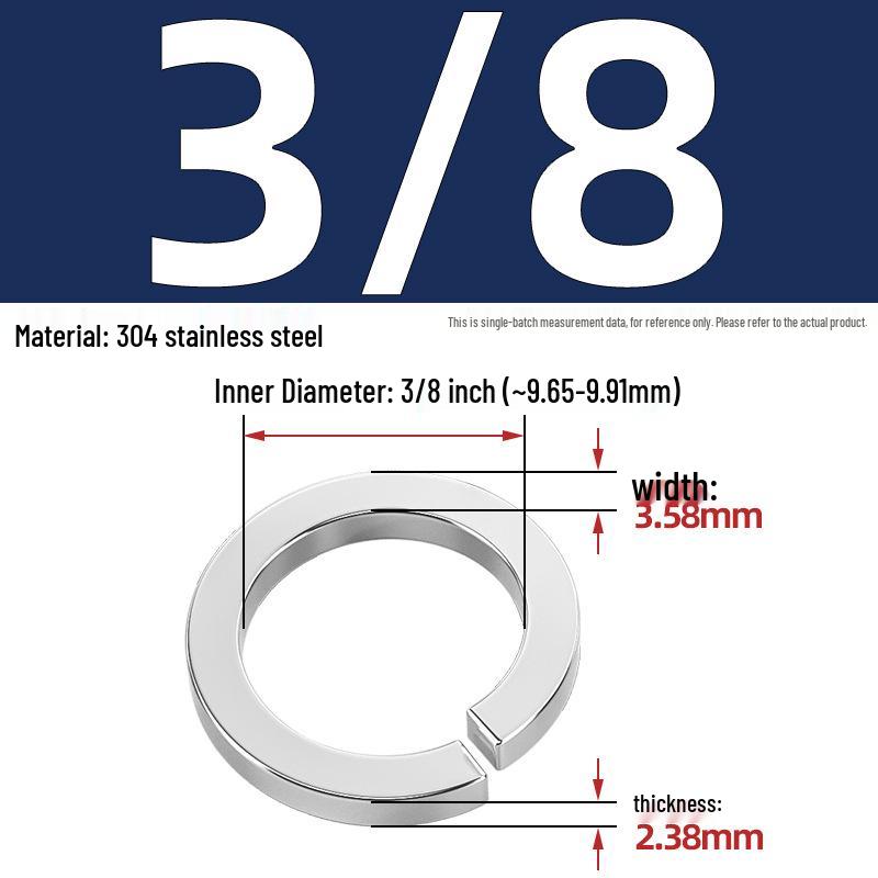 US UK Standard 304/316 Stainless Steel Anti-Loosening Spring Lock Washer