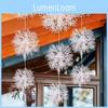 High-quality White Snowflake Christmas Tree Ornament Ideal For Festive Celebrations