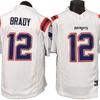 New England Patriots Tom Brady 12 White Fan Jersey Third Generation NFL Football Apparel