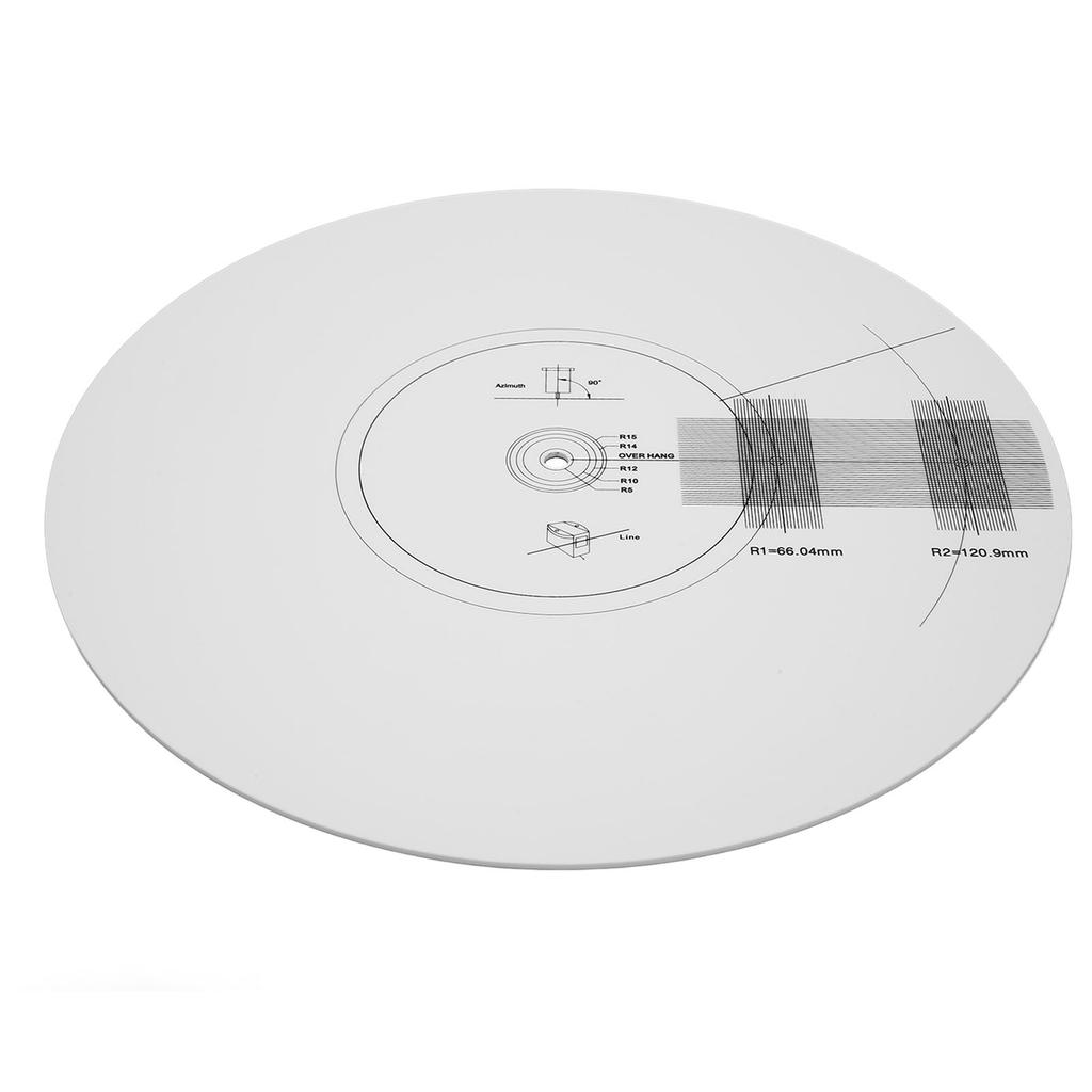 Turntable Cartridge Alignment Protractor Mat Prevent Slip Static Shockproof Phonograph Protractor