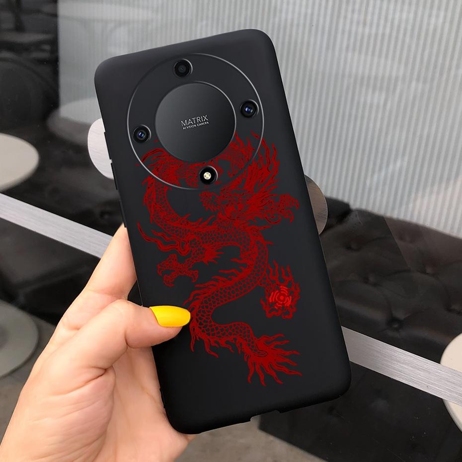 For Honor X9a Fashion Feather Cloud Pattern Phone Case For Honor X9a 5G X 9a ROM-NX1 Candy Color Soft Silicone TPU Back Cover