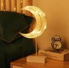 Moon Shape Ramadan Desk Lamp Boho Christmas Lights Night Metal Cage LED Star Love Battery Operated LED Table Lamps Moon Lamp