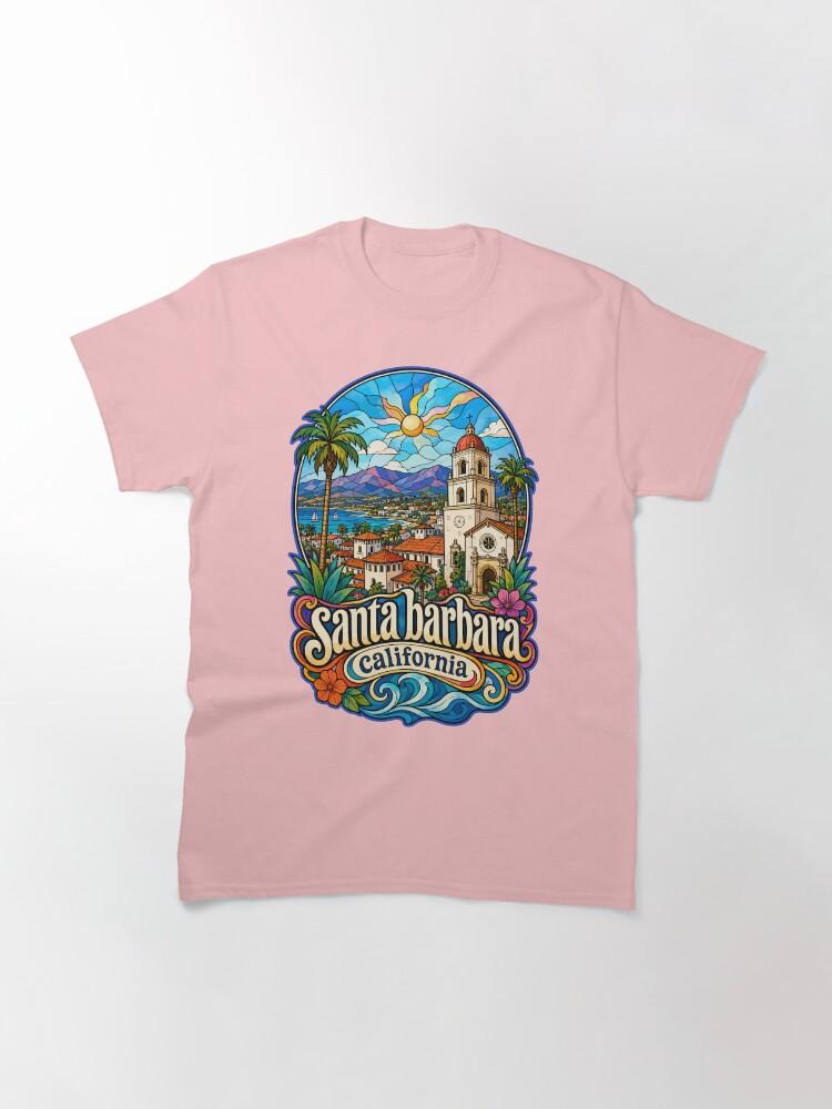 Barbara Santa Barbara California USA Stained Glass Art Classic T-Shirt