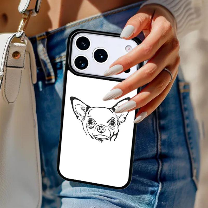 

Love Chihuahua Dog Mom Puppy Phone Case For iPhone 17 Air 14 15 13 12 Max Cover For Apple 16e 11 Pro Max Plus Coque iPhone 14