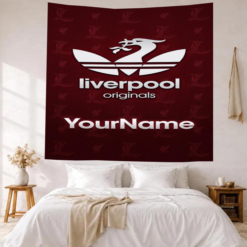 Liverpool Custom Your Name Wall Decor Tapestry Art For Pet Memorial Birthdaywedding Party Backdrop Family Gift