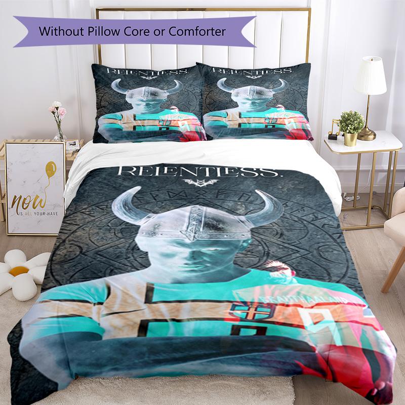 Haaland Bedding Set Breathable Duvet Cover with Pillowcases Decorative Bed Linen for Bedroom Home Decoration Birthday Gift