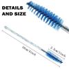 100PCS Crystal Mascara Brushes,Disposable Eyelash Mascara Brushes Wands Applicator Eyebrow Brush Makeup Brush Kits (Blue)