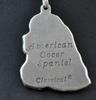 American Cocker Spaniel, Merry Cocker - Necklace with Dog, Silver-plated Pendant for Dog Fan, Unique Jewelry by Art-Dog Brand