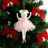 Ballettmaus Puppe Weihnachtsschmuck Plüsch Balletttänzerin Hängeanhänger für Weihnachtsbaum Weihnachtsfeier Dekor