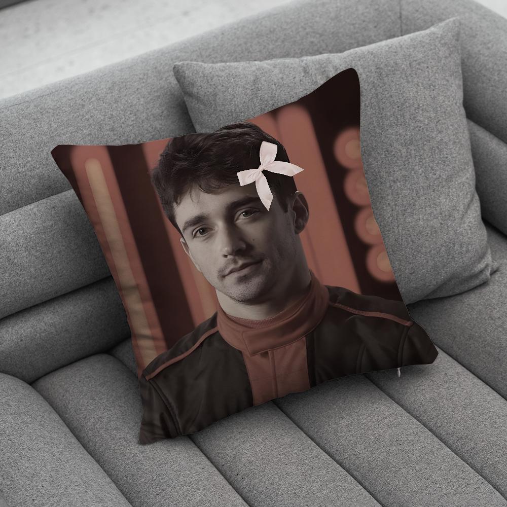F1 16 CCharles LLeclerc Pillow Case Soft Cushion Cases for Farmhouse Sofa Decor Home Decorations and Protector
