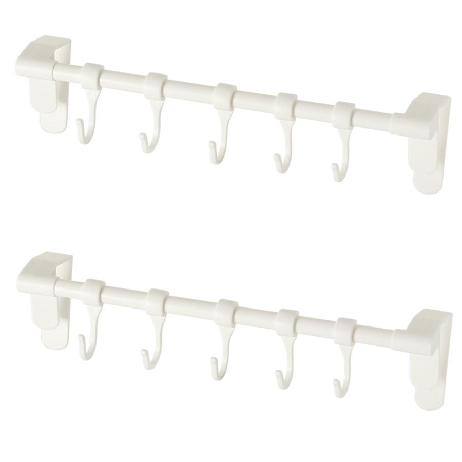 1/2 STÜCK Laminathaken Regal Küchenschranktür Handtuchhalter Schubladentürregal Kleiderschrank Kleiderständer Taschenaufhänger