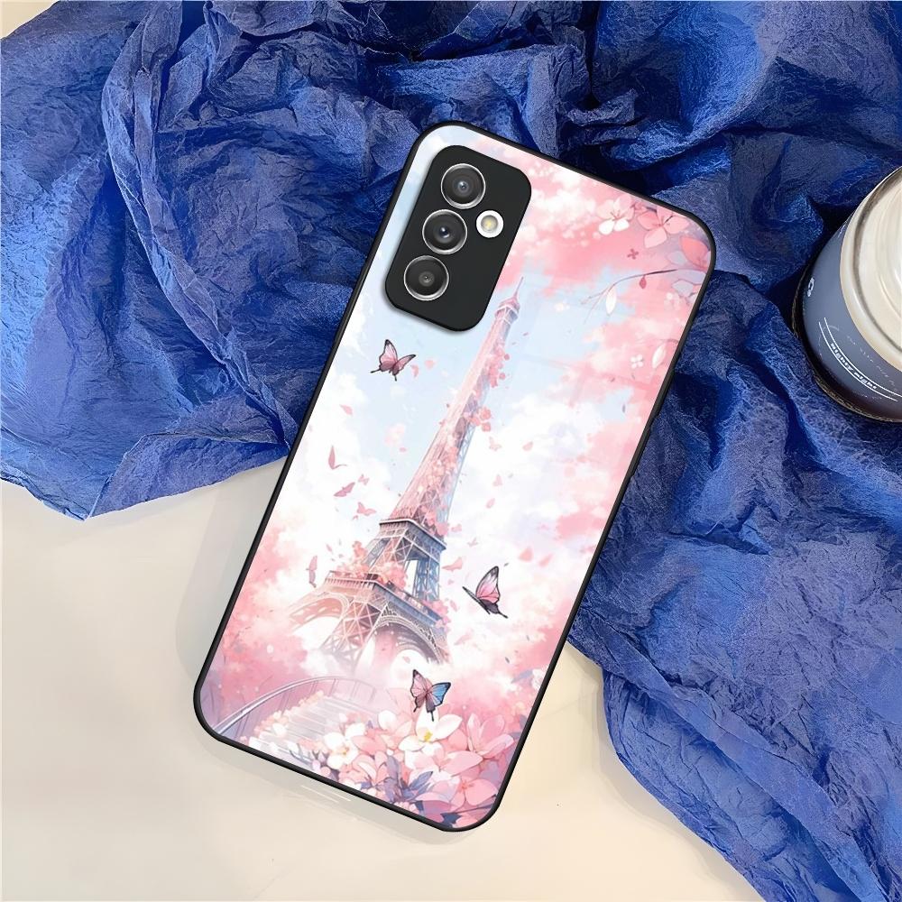 France Paris Eiffel Tower Phone Case for Samsung S25 S24 S30 S21 S23 S20 S22 Fe S10 E S9 Note 20 Pro Ultra Plus glass Cover