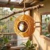 Hummingbird Nest Imitation Rattan Finch House Woven Shelter Pet Hut For Sugar Glider Ferret Canary Cockatiel Conure Small Animal