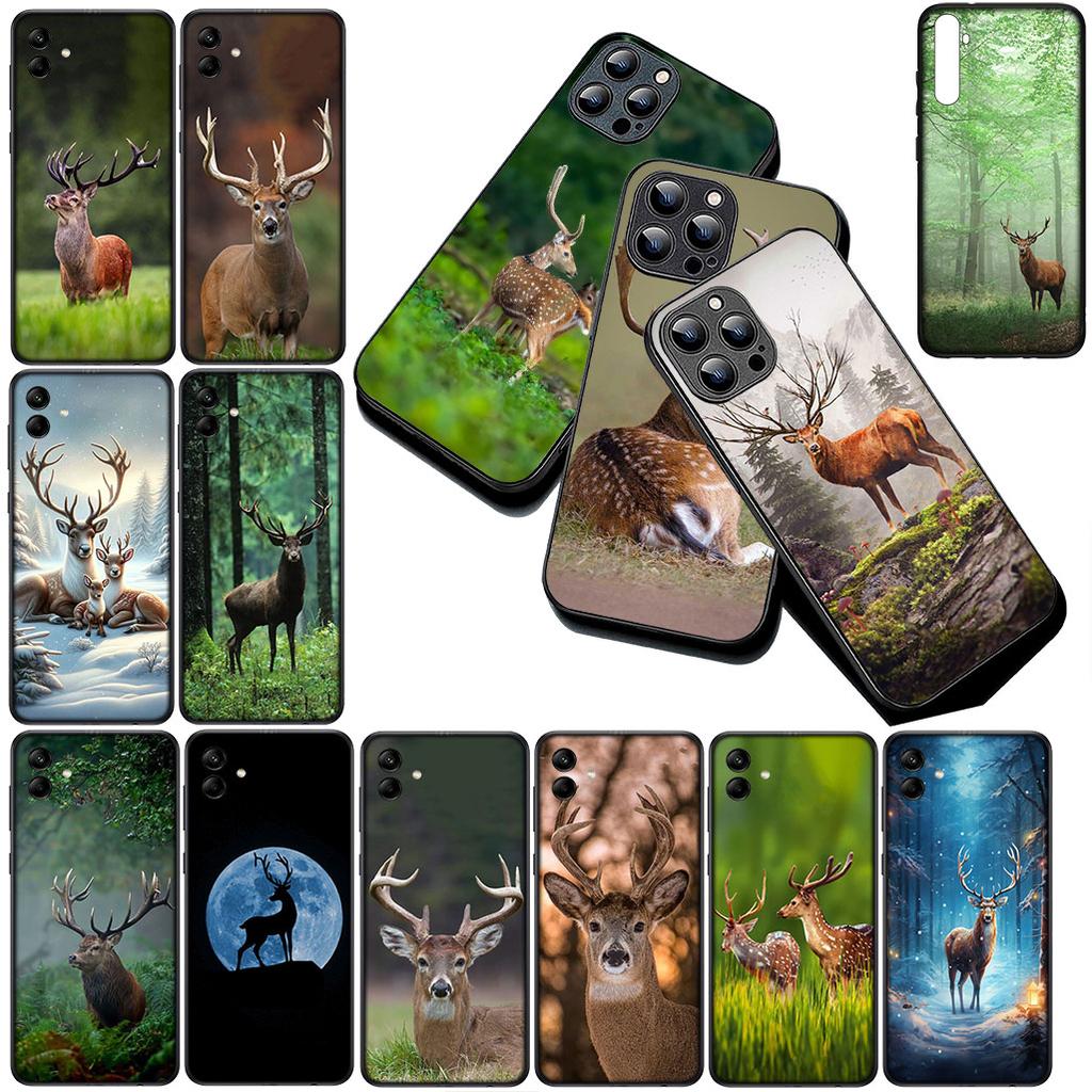 Cover for Samsung Galaxy S10 S8 S9 Plus A33 A34 A31 70 A71 A72 Note 20 9 8 S10E Casing Phone Case Forest Deer Hunting buck
