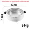 1PC Portable Charcoal Stove For Tea Brewing, Barbecue, And Heating Stainless Steel Detachable Stove With Heat-Resistant Handles