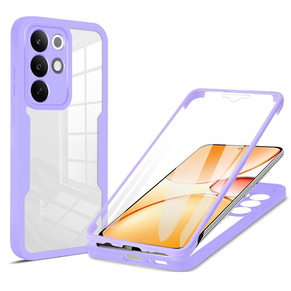 For Realme C85 Pro 4G Case Acrylic + TPU Clear Phone Cover with PET Screen Film