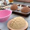 Pastry Mold Silicone Brain Shape Food Grade BPA Free Heat-Resistant Baking Reusable 3D DIY Cake Candy Dessert Halloween