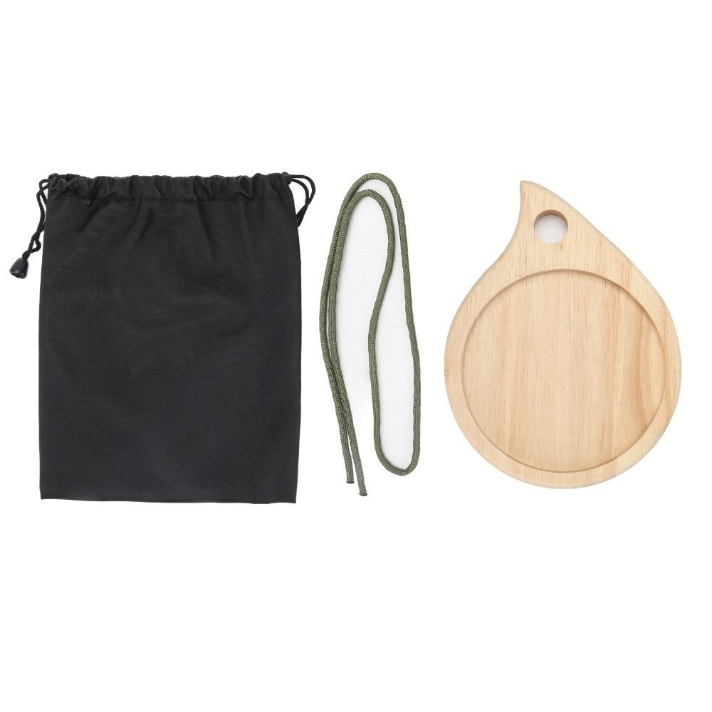 Rubberwood Serving Board Small Round Wooden Cutting Easy to Carry Cutting Board  Kitchen Prep хаки