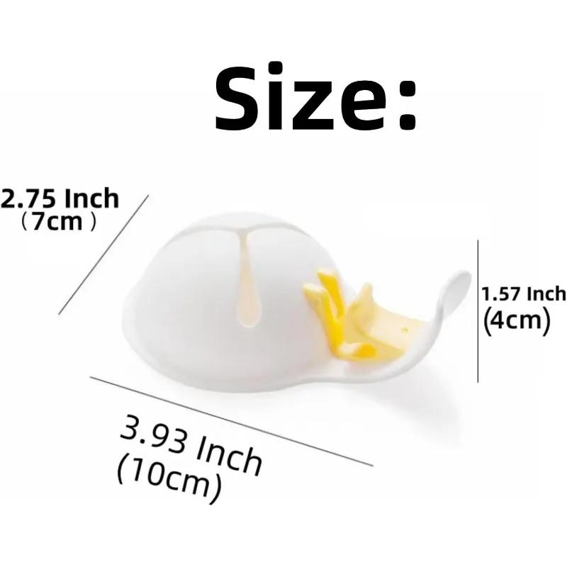 1/2pcs Egg Separator Egg Yolk Separator with Bowl Clip Egg White and Yolk Separation Kitchen Tools Hollow Design Easy Clean