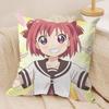 Yuru Yuri Cushion Cover Soft Plush Fabric DoubleSided Printed Sofa Cushion Cover for All Seasons Home Decor Gift