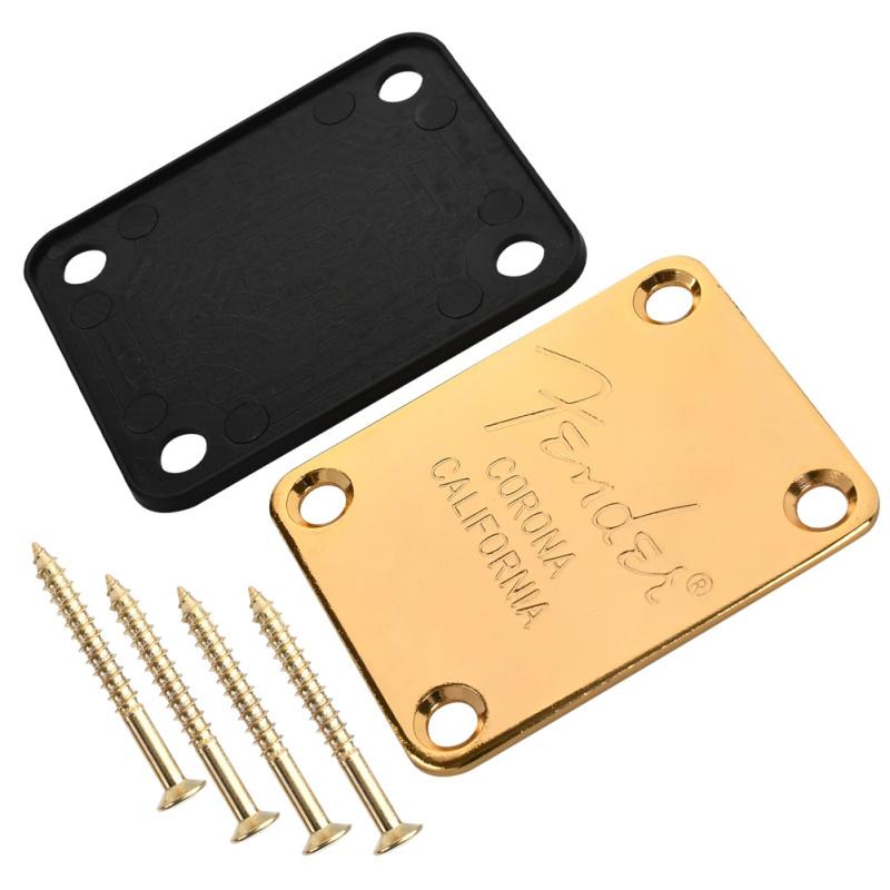 Electric Guitar Neck Plate 4-hole Shank Reinforcement Plate Guitar Neck Joint Board Protective