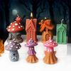 3D Creative Mushroom House Silicone Candle Mold DIY Creepy Mushroom Halloween Mold Perfect Aroma Candles  Gypsum Crafts