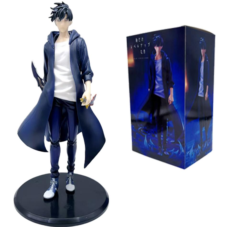 New SoloLeveling Shadow King Figure Sung Jinwoo Cheng Xiaoyu Handheld Model Desktop Ornament Action Figure Anime Collection Gift