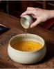 Sky Blue Ru Kiln Ceramic Brush Washer: Large Tea Wash Bowl and Gongfu Tea Set Accessory.