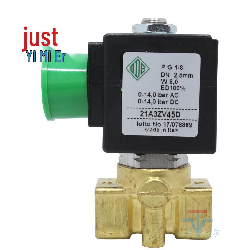 Italy ODE Brass Normally Open Two-Way Mini Solenoid Valve 21A3ZV45D 110V DN6 Direct Acting