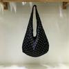 Small dirty cabinet, Korean cute girl age reduction polka dot bag niche large-capacity casual shoulder canvas tote bag