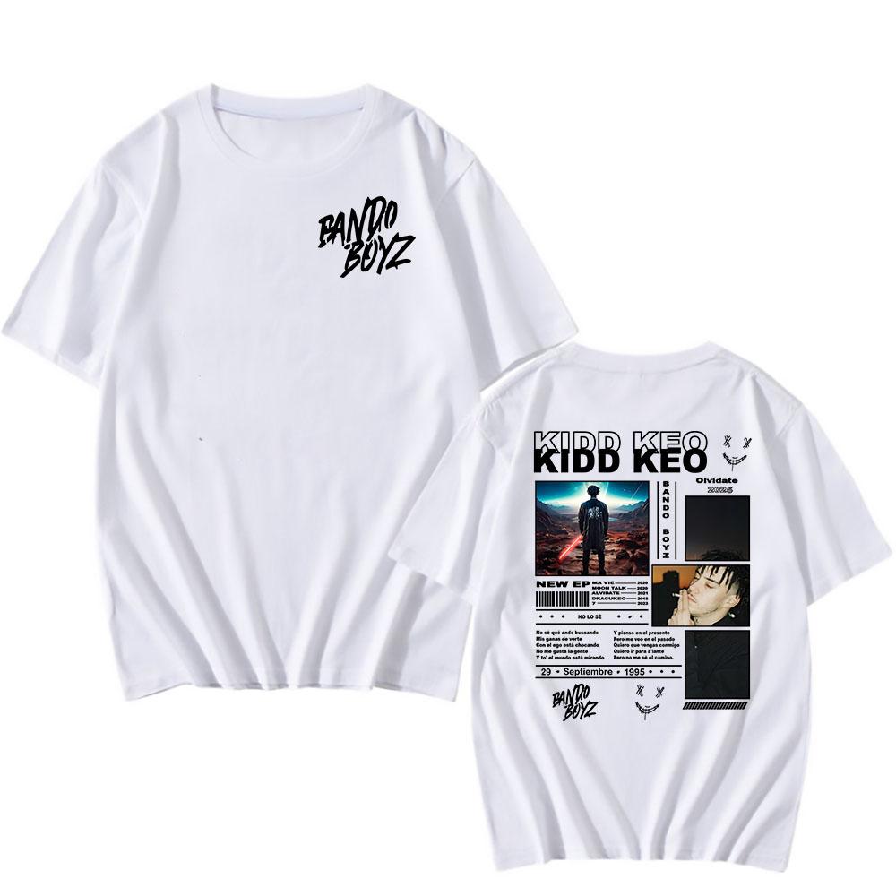 Męskie koszulki Bando Boyz Free Tour 2025 T-shirt Kidd Keo Koszulka z nadrukiem graficznym Letni T-shirt z krótkim rękawem Bawełniany T-shirt Streetwear