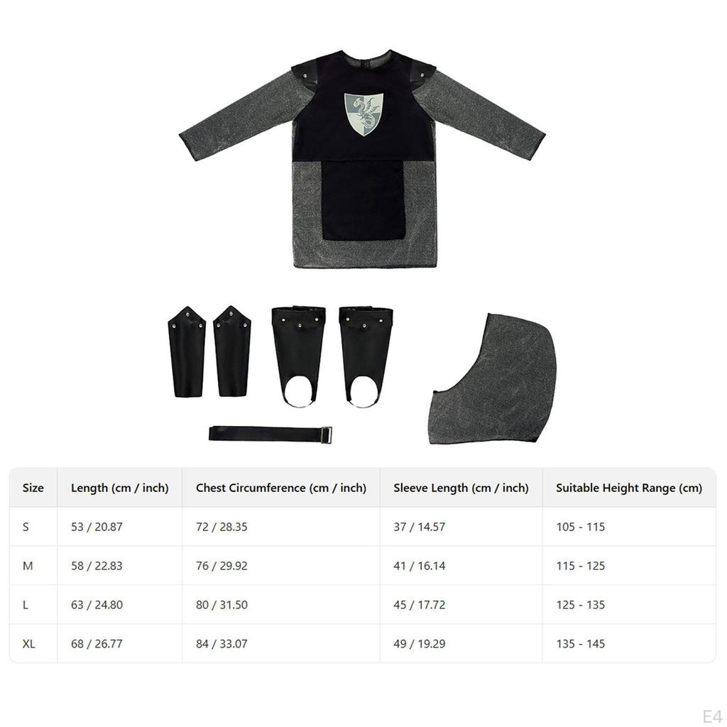 Kids Knight Costume Clothing Halloween Costumes for Festive Celebration Prom