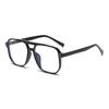 3pcs Fashion Large Square Glasses Frame Women Men Anti Blue Light  Rivet  Eyeglasses Multi Color Framen Design Glasses