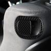 4Pcs For Dodge Challenger 2015- Carbon Fiber Seat Backrest Switch Cover Trim