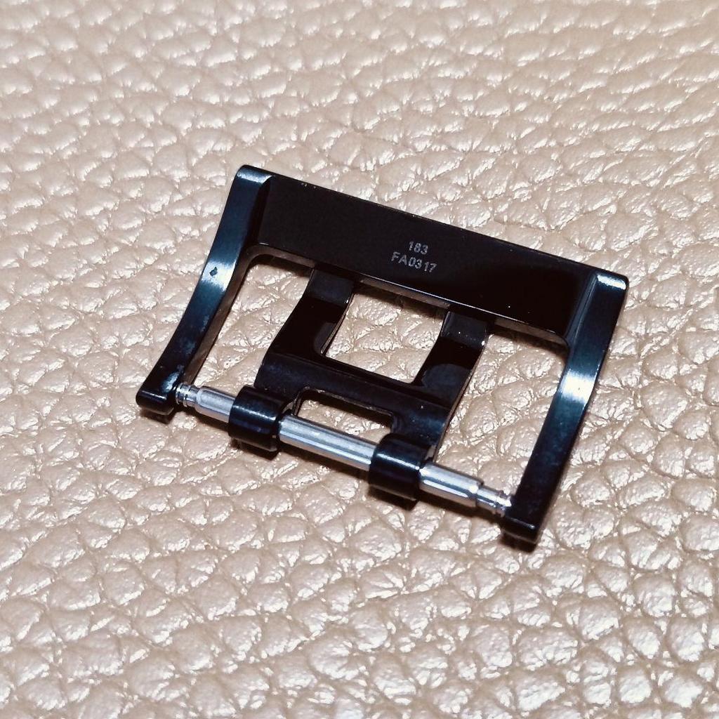 Used Hamilton 22mm Pin Buckle Clasp Black PVD Unused
