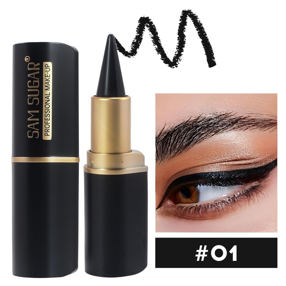 AM SUGAR Waterproof Eyeliner Pen Matte Quick-Drying Long Lasting Intense Black Smudge-Proof Eye Makeup Cosmetics for Women 1#
