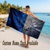 Brighton & Hove Albion Football Design Beach Towel Custom Text Large Towel for Beach Vacation