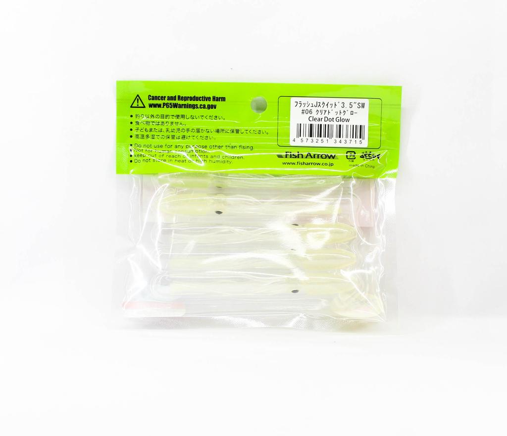 Fish Arrow Soft Lure Flash J Squid SW 3.5 Inch 5 Piece Per Pack #06 (3715)