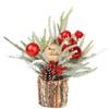 35Cm Xiaosheng Desktop Christmas Tree Simulation Pe Christmas Decoration Home Ornament Bark Barrel Tree