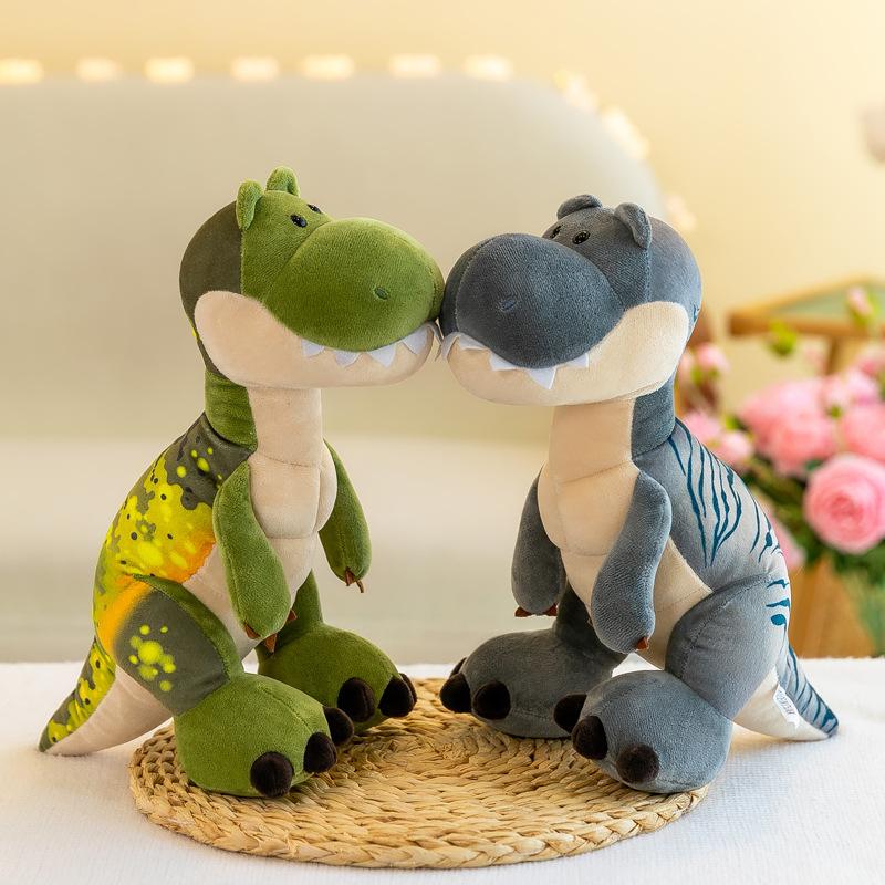 Cartoon Dinosaur Brother Plush Toy Boy Birthday Gift Tyrannosaurus Rex Pillow Home Decoration Doll Machine