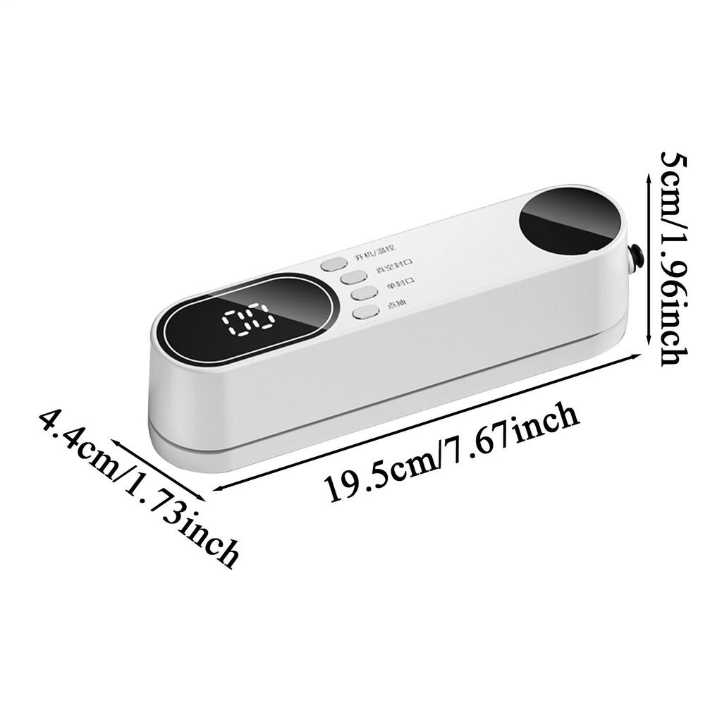 Mini Vacuum Sealer Compact Food Bag Sealing Tool Powerful Vacuum Sealer Machine For Home Dormitory Hotel Apartment Businesses