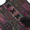 Haut sculptant amincissant rétro gothique violet pour femme