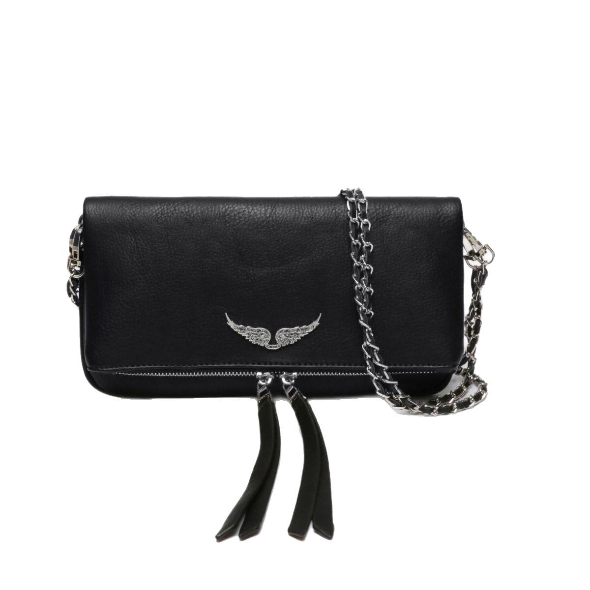 ROBINE Newway Zadig&voltaire Ketting Schoudertas Voor Dames Zacht Leer Gewatteerd Mode Messenger Crossbody Tas_SSDLV_Speciaal Cadeau zwart