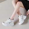 Spring/Autumn Round Head Shallow Mouth Lace-up Non-slip Casual Sneakers Fashionable New Sexy Thick-soled Walking Shoes for Women