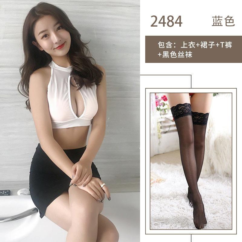 Pure Erotic Lingerie Uniform Sexy Professional Ladies Secretary Clothing Perspective Corset Hips Cosplay