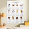 Calendar Cat Dog Tapestry Decoration Cloth Bedroom Cute Small Tapestry Background Cloth Ins Calendar Wall Hanging Decor