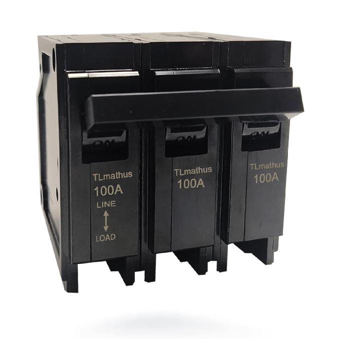 Q3100 100-Amp Three Pole Type QP Circuit Breaker Plug-in Mount Standard MCB Thermal Magnetic Protection, 10KA 120/240V, Compatible with Siemens PL