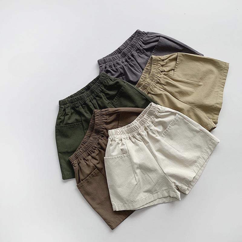 Children's Shorts Summer Versatile for Boys and Girls Korean Retro Pants Trendy Children's Clothing